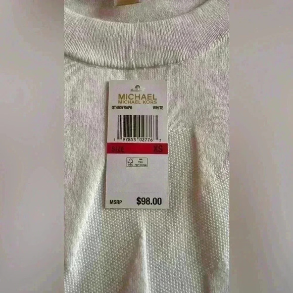 Michael Kors women’s white knit sweater - Picture 9 of 14